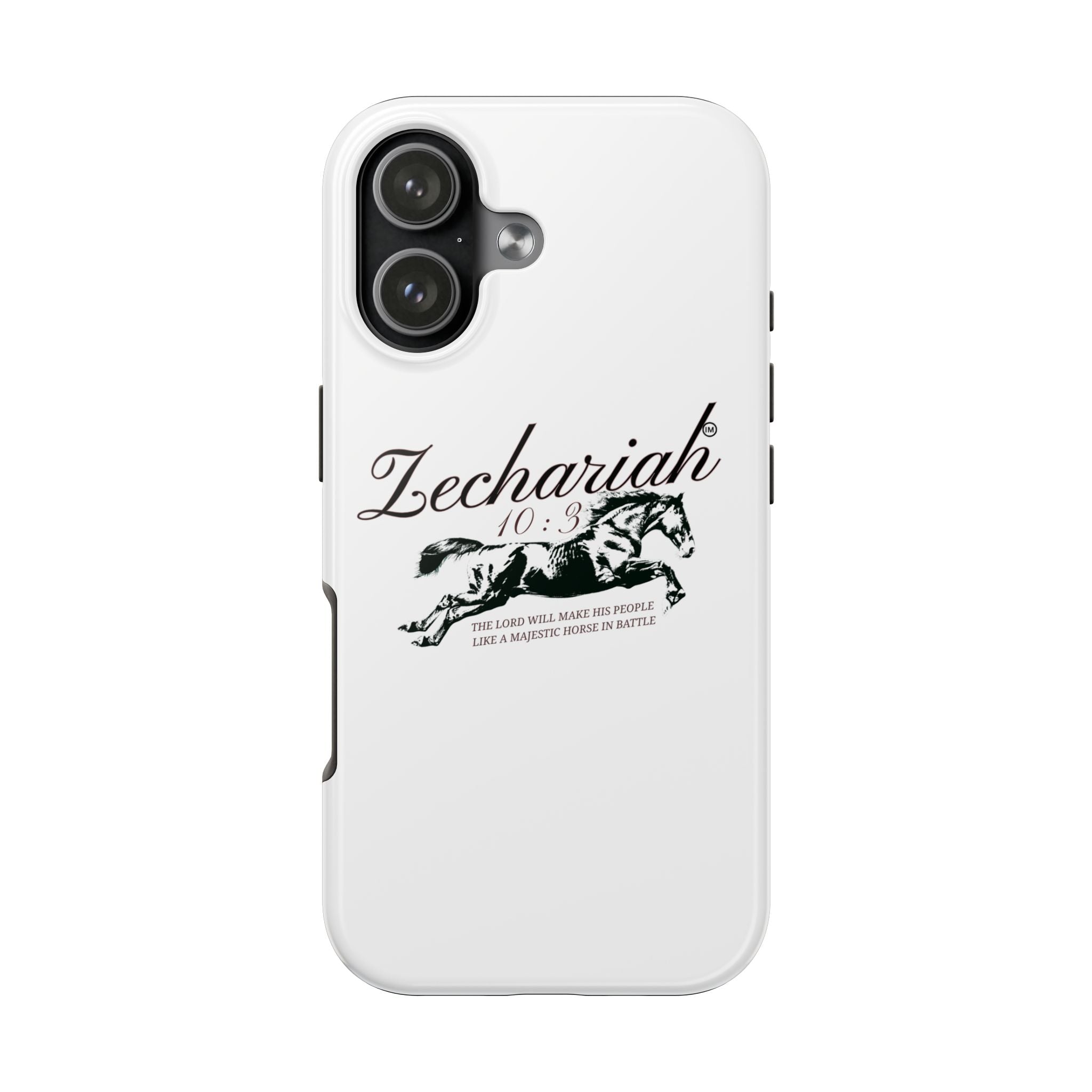 Zechariah Script Phone Case — Personalized Biblical Name Design